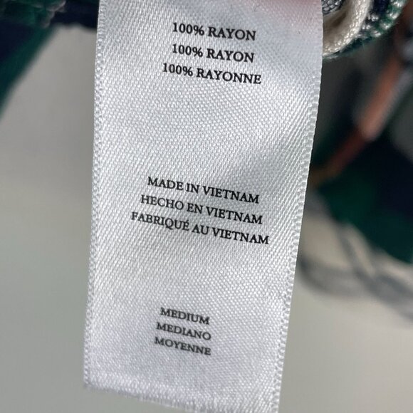 Rails Womens Medium Hunter Forest Navy Stone Plaid Button Up Shirt Long Sleeve - Picture 8 of 12